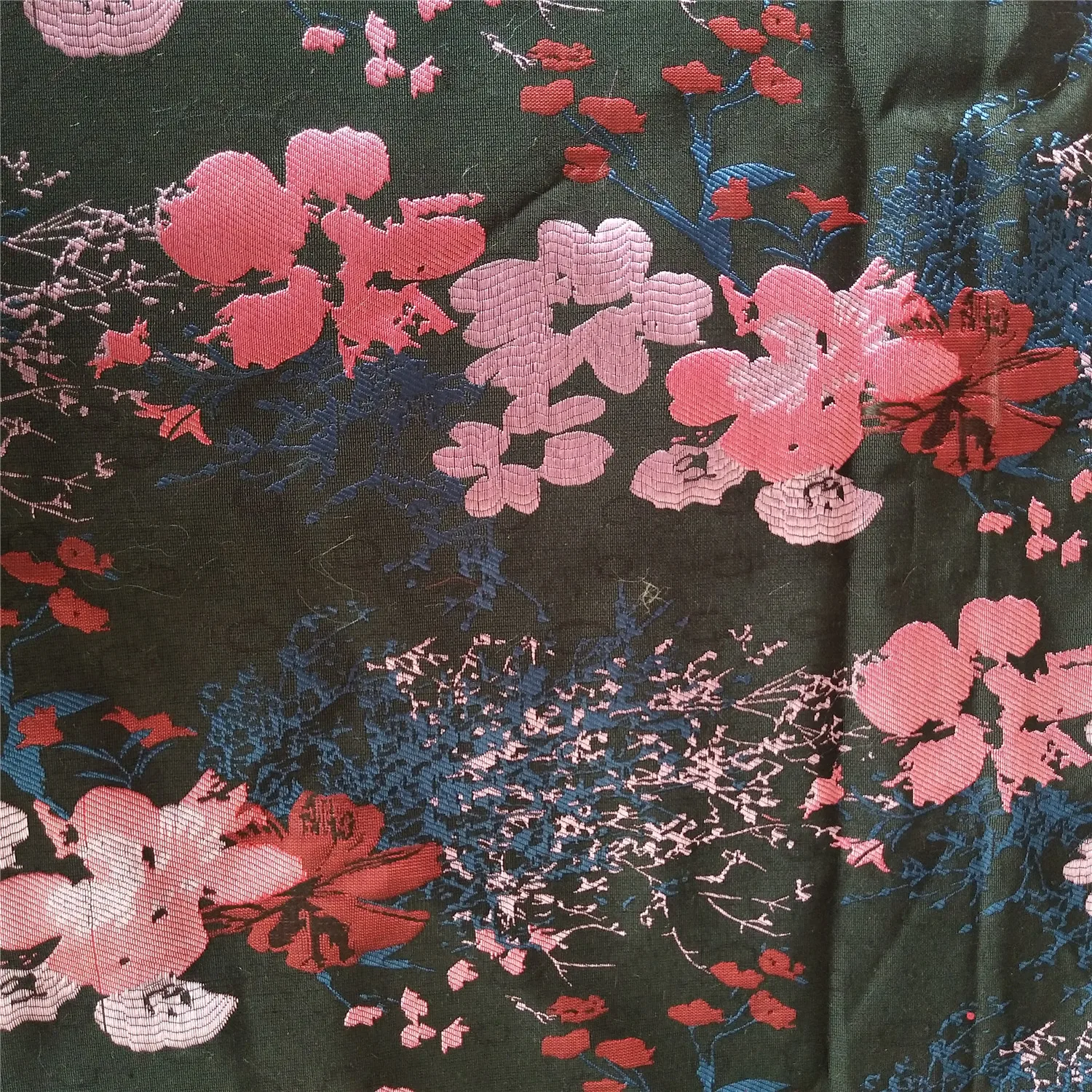 100%POLYESTER BROCADE JACQUARD FABRIC JAPANESE STYLE  FASHION DESIGN
