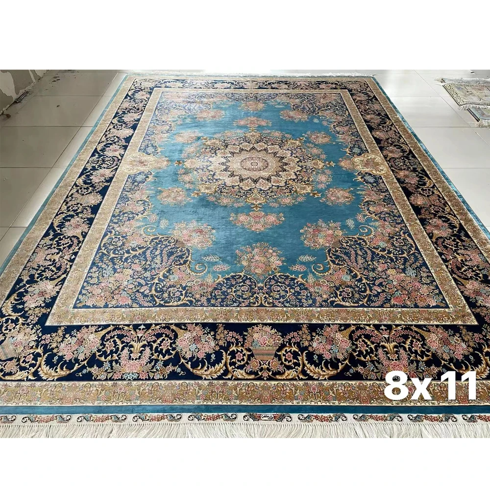 Handmade persian china 100 % silk carpet