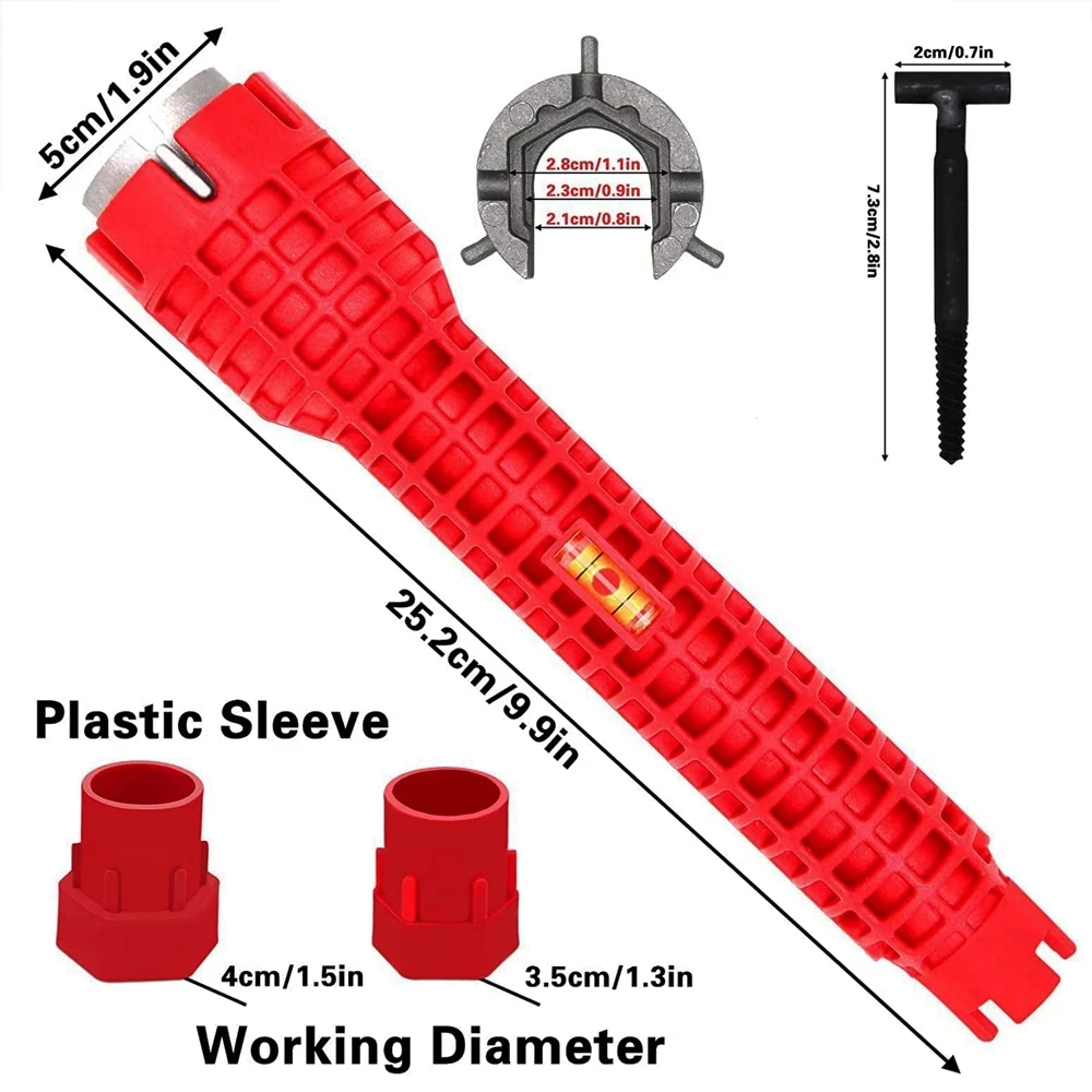 8 In 1 Sink Faucet Plumbing Tools Kitchen Bathroom Faucet Repairing Assembly Plumbing Flume Wrench