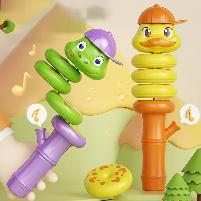 Wholesale high quality whistle Twist snake and duck toys decompression swing power controlled balance swing toys