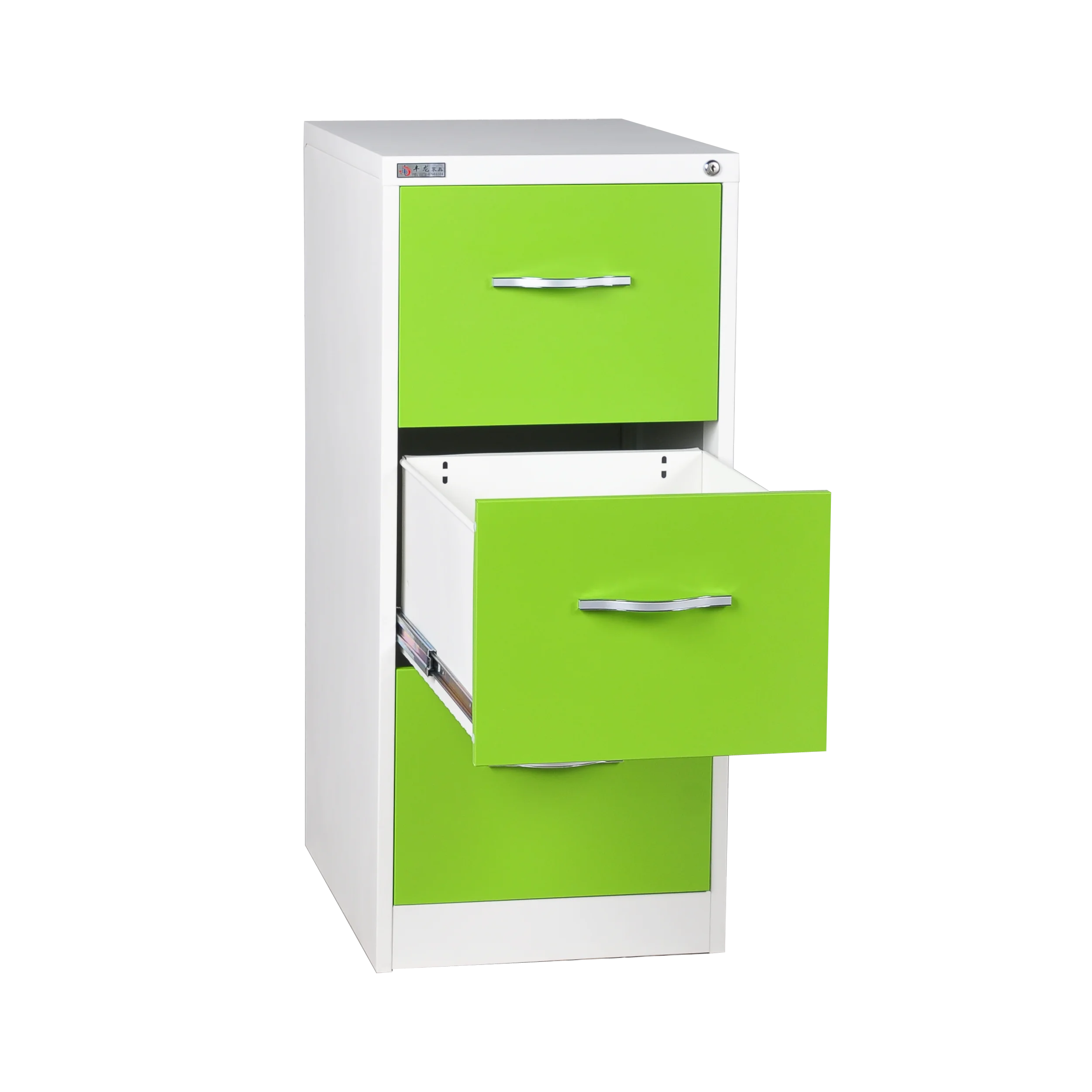 office furniture green metal vertical filing cabinet depth 3 Drawer file Cabinet