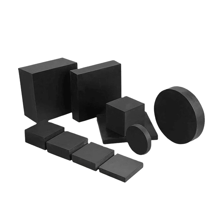 Customized Rectangular Black Rubber Block Neoprene Bridge Engineering Shockproof Rubber Pad