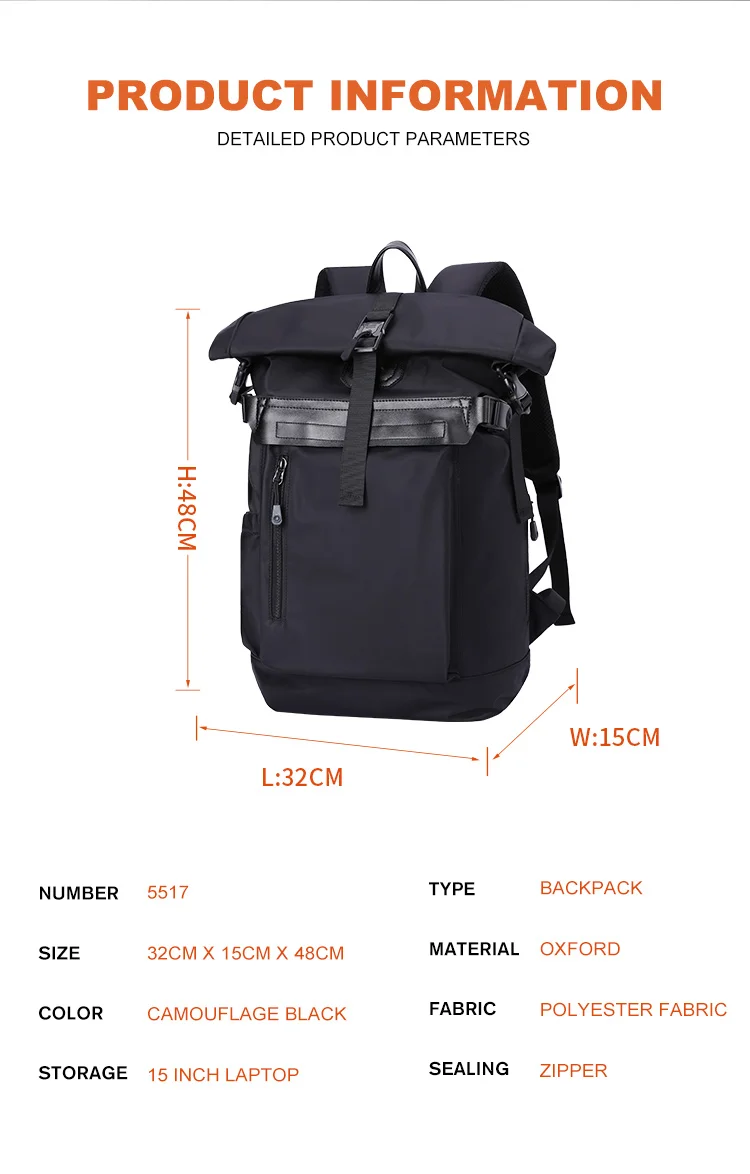 New Design Factory Wholesale Fashion Custom Waterproof College High School Laptop Outdoor Travel  Backpack