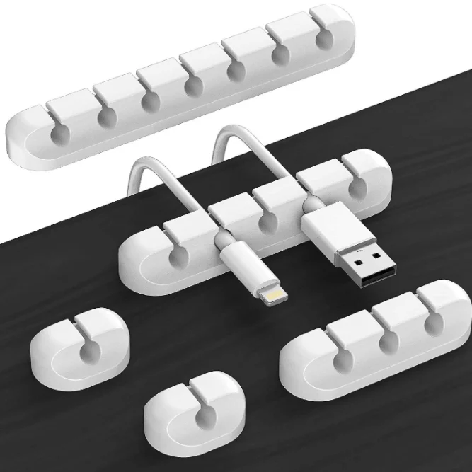 Органайзер для шнура самоклеящийся держатель USB-кабеля очищает грязные провода дома автомобиля и