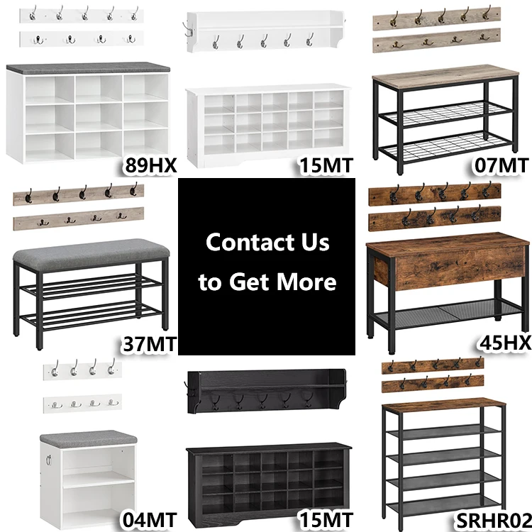 Wholesale Coat & Shoe Storage Rack Set, HOOBRO Brand Coat Hat Shoe Stand Organizer Entry Furniture, Hall tree for Etnryway