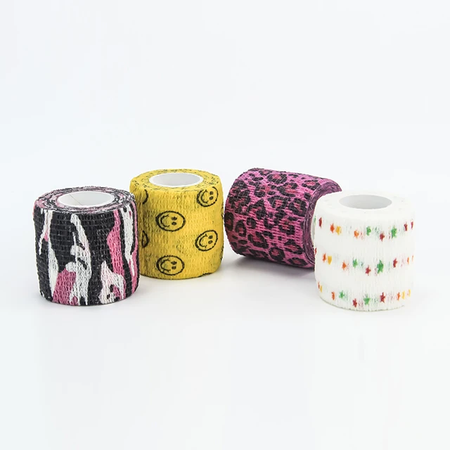 Customized first aid bandage non-woven elastic bandages cohesive bandag easy tear first aid bandage