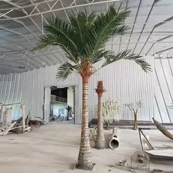 High-Quality Ornamental Plants Green Artificial Date Palm Tree For Outdoor Garden Decoration