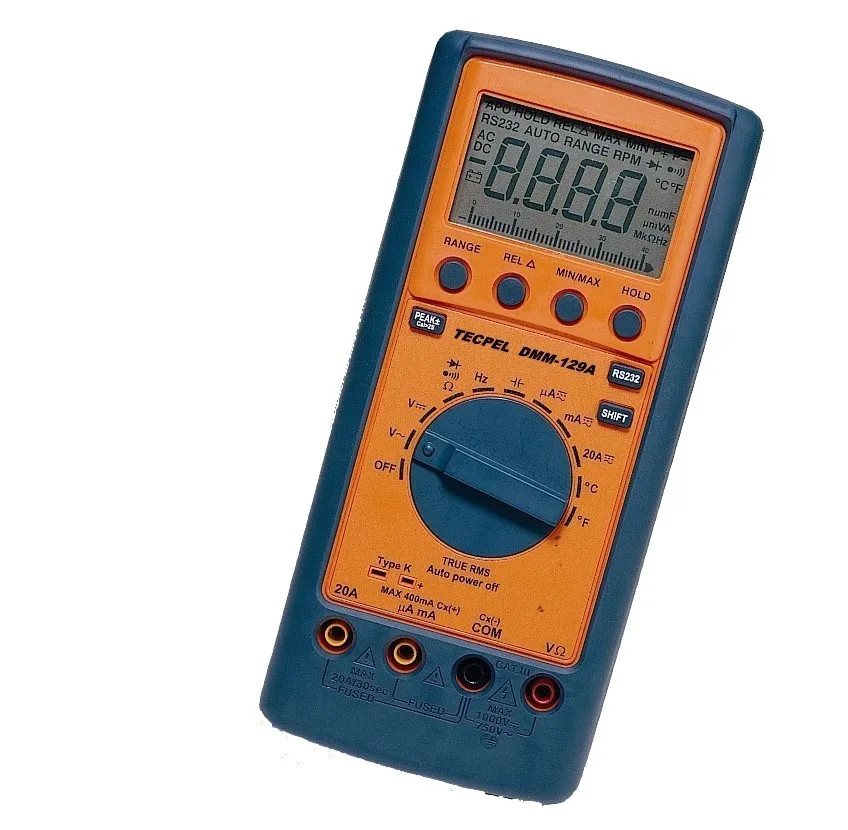 DMM 129A 3 3/4 Digit Multimeter Voltage and Resistance Current Tester
