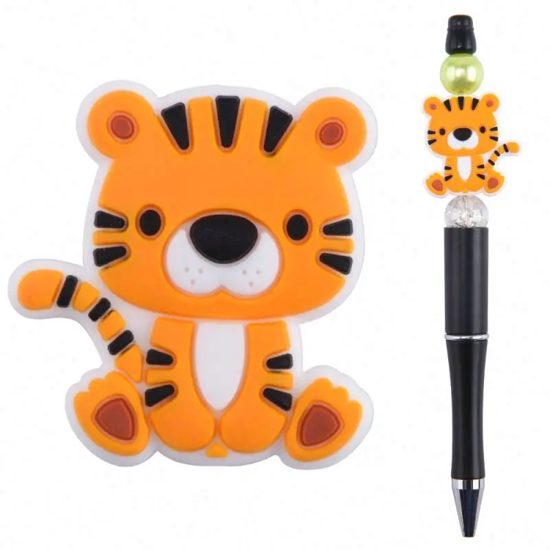 Mom Hot Sale Eco Friendly Soft Funny Shape Toy Making Baby Chew Other Loose Animal Silicone Focal Beads