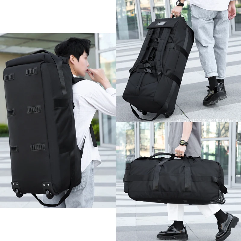Custom Large Capacity Waterproof Oxford Unisex Combat Tactical Backpack Luggage Foldable Travel Bags Travelling Bag For Men