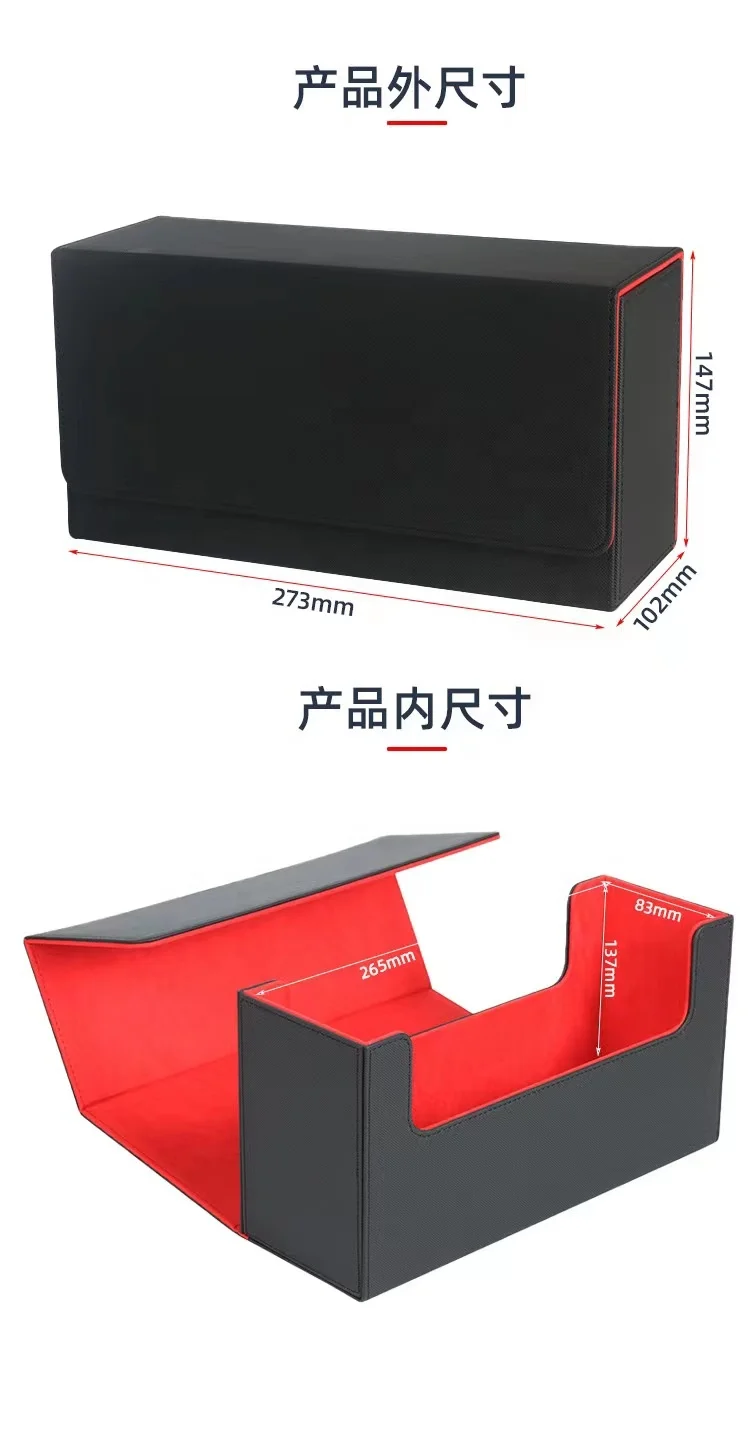 Board Game For 40+ Plastic For Gathering Card Album Mtg Trading Card Deck Game Collecting Box Pu Leather Deck BoxBoard Game Psa