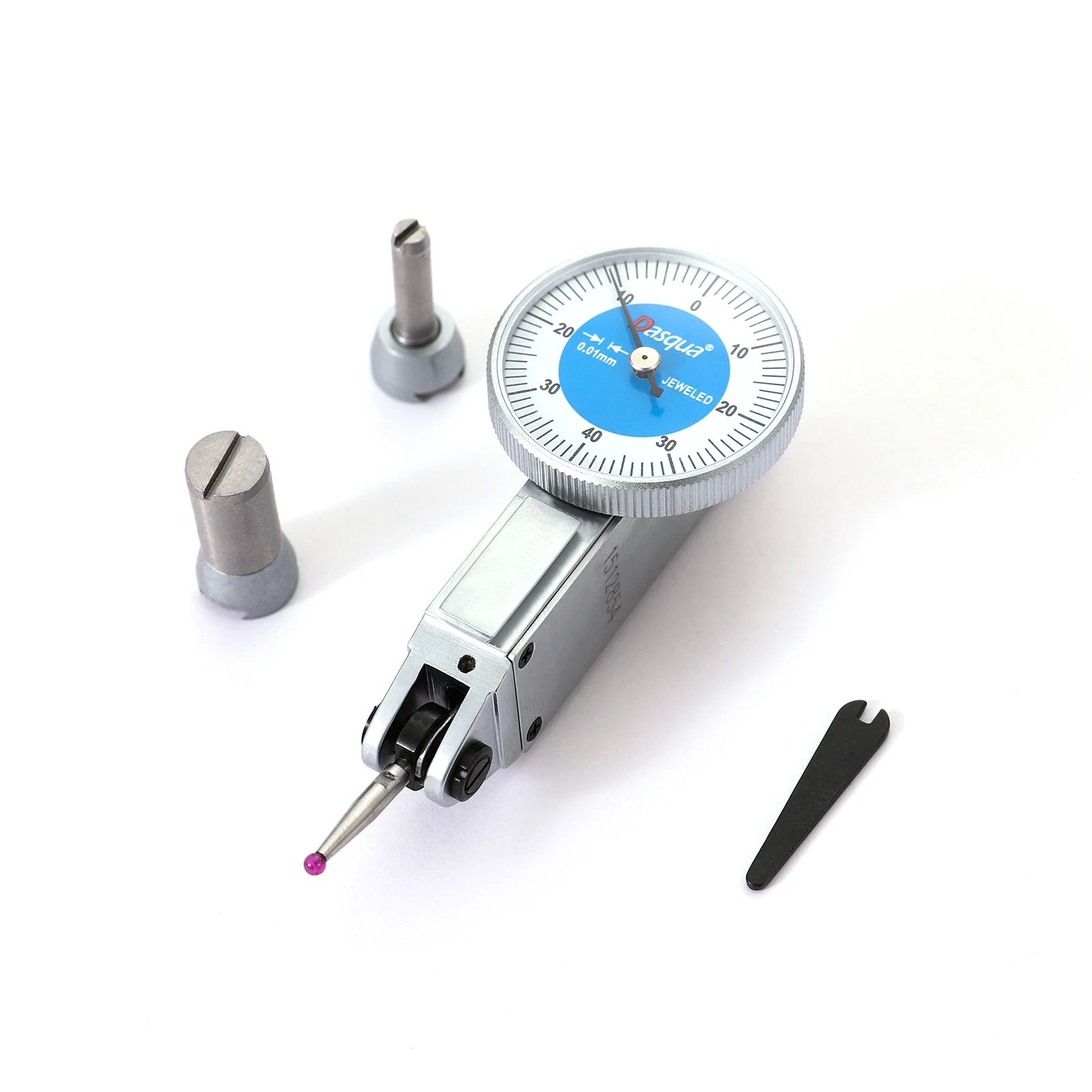 Dasqua 0.8mm Satin Chrome-Finish Case Dial Test Indicator