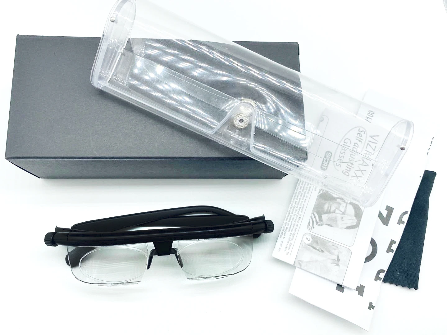 Women Men Myopia Eyeglasses -6D to +3D Diopters Magnifying Variable Strength Magnifier Focus Adjustable Lens Reading Glasses