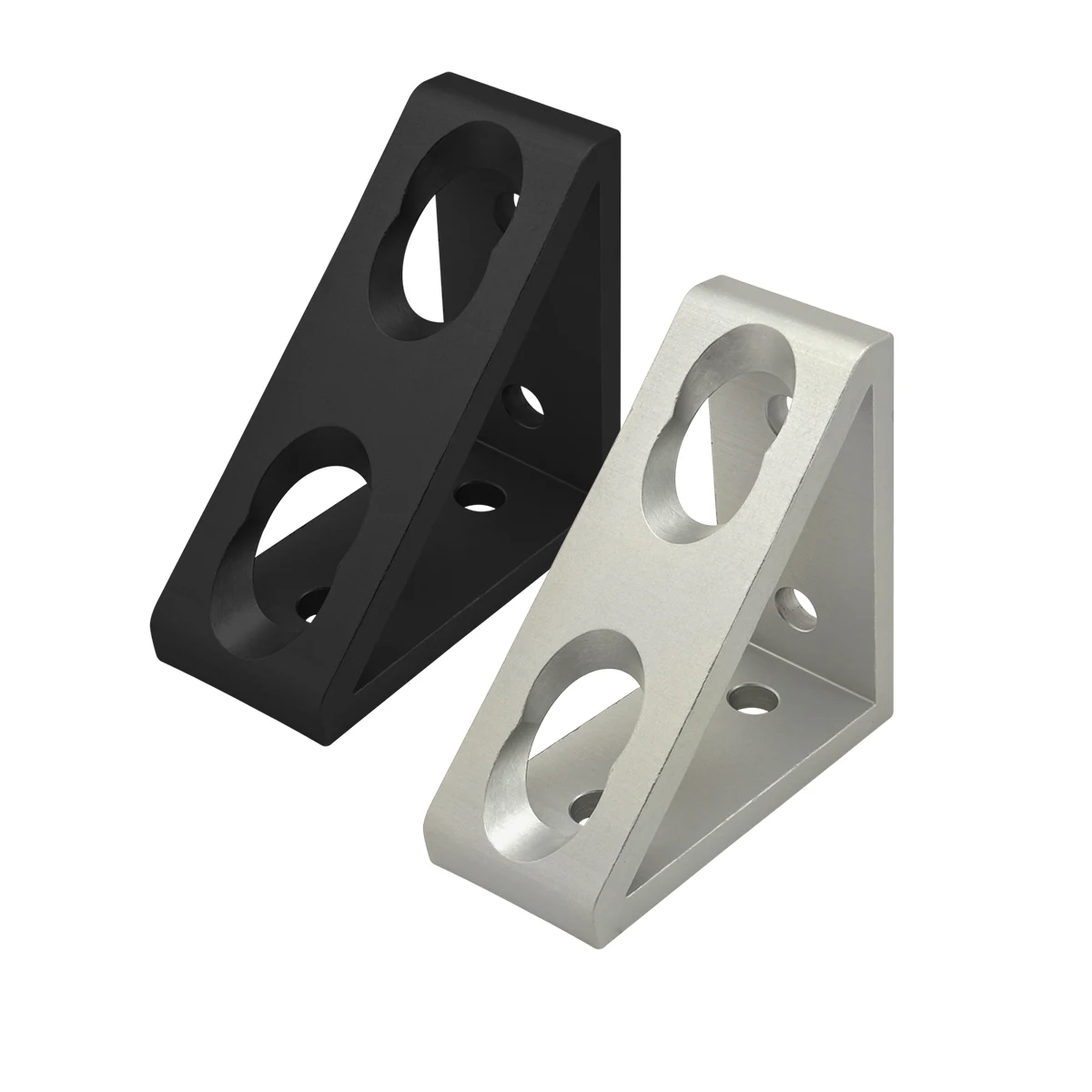 China manufacturer 40 series 4 holes aluminum metal CNC Tall Gusseted Inside Corner Bracket for 4040  aluminum profile shelf