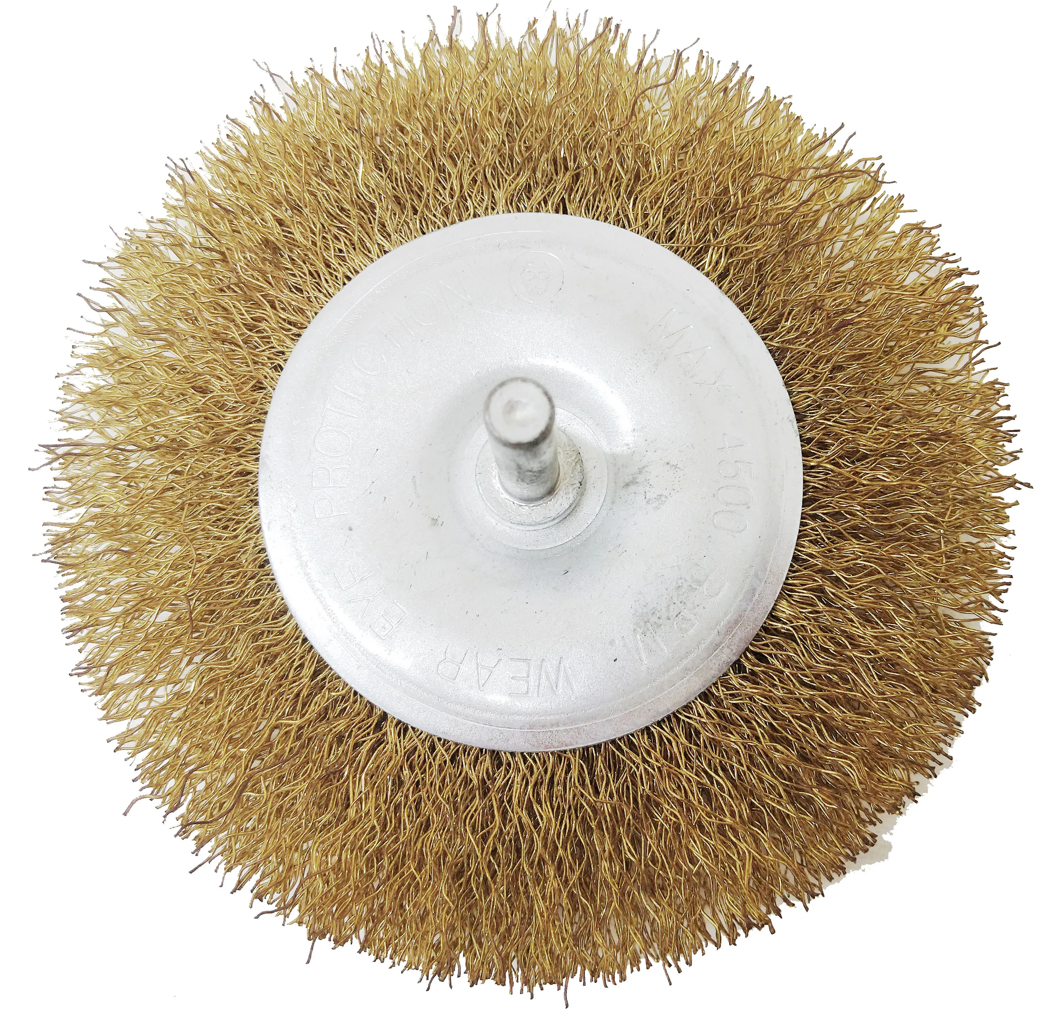 China Manufacturer DELUN Multi Use Long Lifespan Shaft Circular Brush 40 mm Shank Wheel Brush for Polishing and Grinding