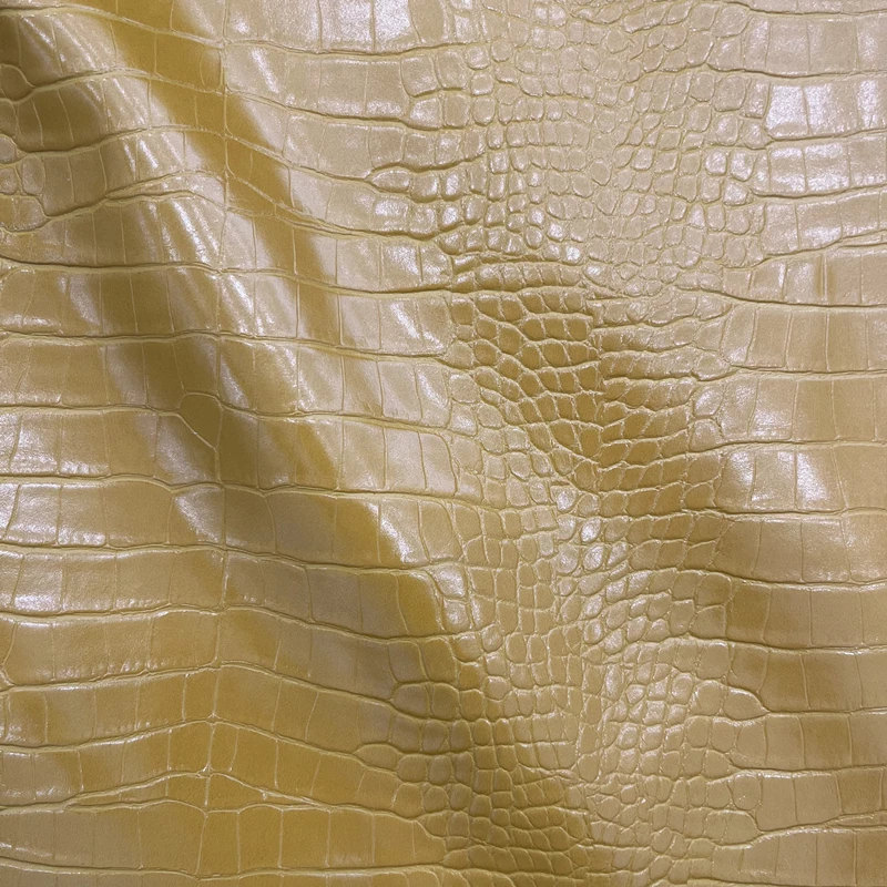 Оптовая продажа Водонепроницаемая ПВХ крокодиловая кожа с тиснением крокодиловой кожи искусственная для сумки