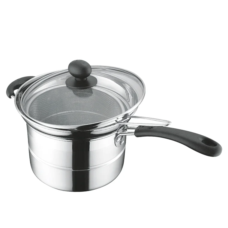 Manufacturers Stainless steel Cooking POTS Wholesale kitchen Cookware Milk POTS Stockpots Kitchen glass cookware