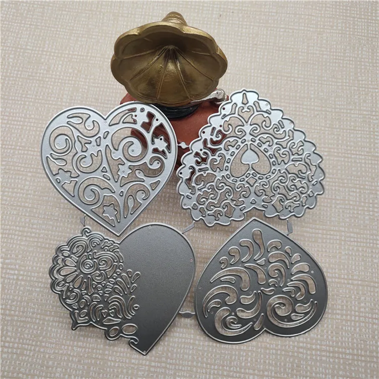 High Quality Metal Carbon Steel Heart Cutting Dies for DIY Decoration Holiday Gift