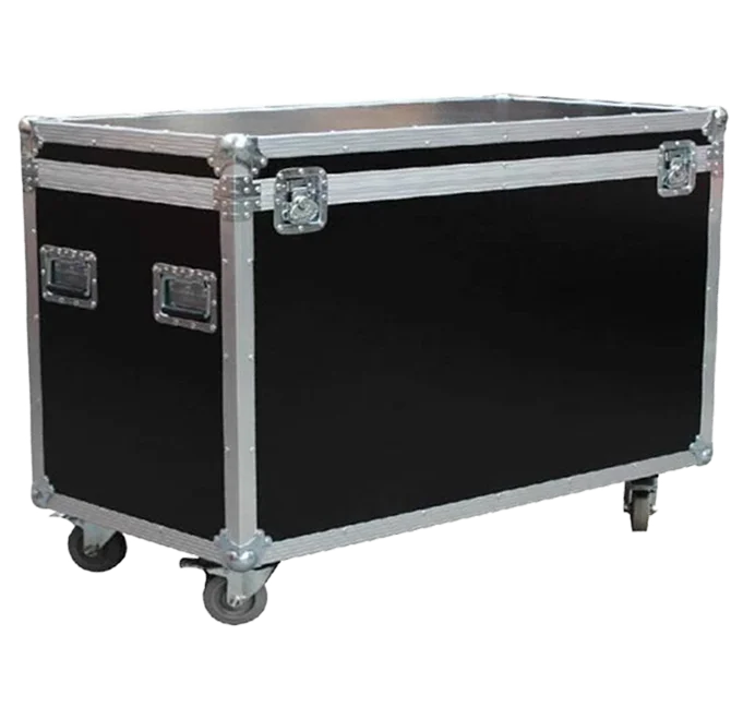 customized size APC021 big Midas M32 aluminium amp rack case flight storage case with wheels