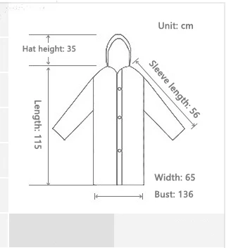 Adult thickened non disposable raincoat portable fashion raincoat outdoor travel EVA raincoat