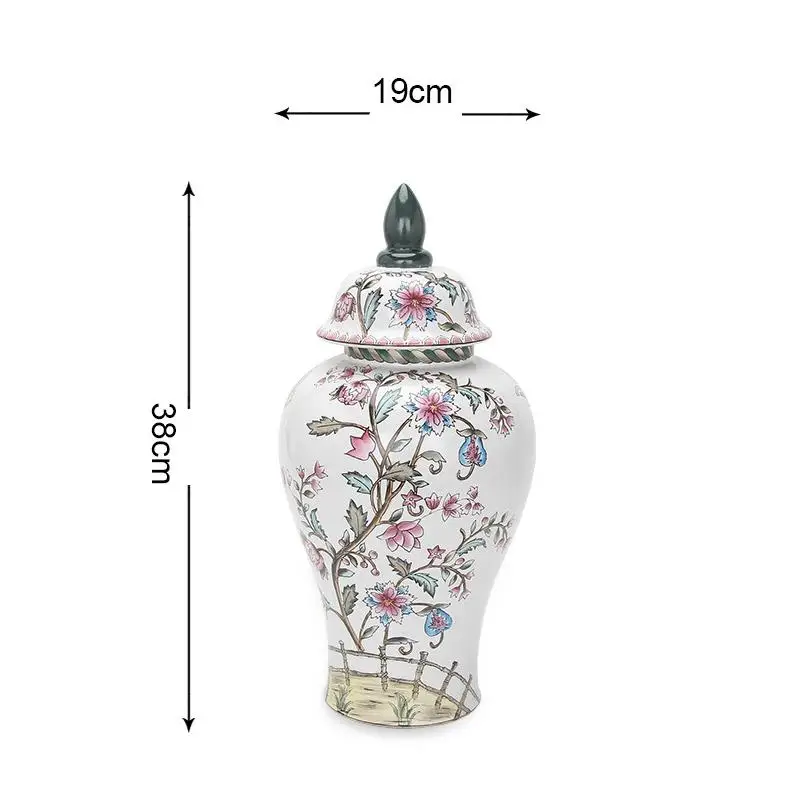 Marriage Luxury Wedding Luxury Design Chinese Antique Porcelain Ginger Jar Custom Ceramic Vase for Home Decor