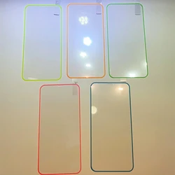 3D Silicone Glow in Dark mobile tempered glass luminous screen protector for iPhone 6 7 8 x xr 11 12 13 14 Pro Max