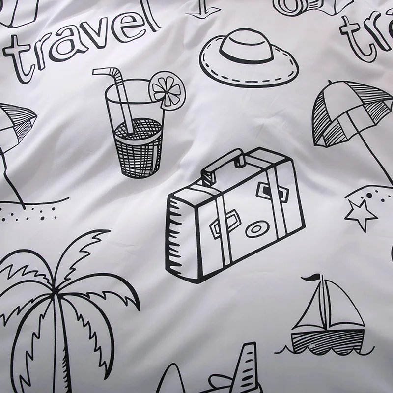 bedspread wholesale african style room designs 3d printed king size kids bed sheet set with quilt cover and fitted linen