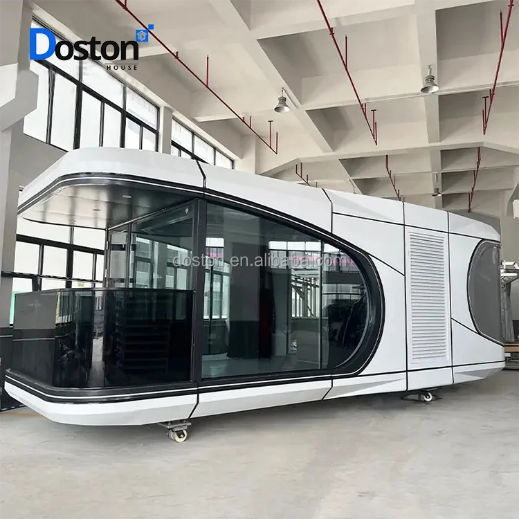 Box Capsule House Romania Capsule House Ups With Solar Panel Two Story Solar Space Outdoor Eco Capsule House