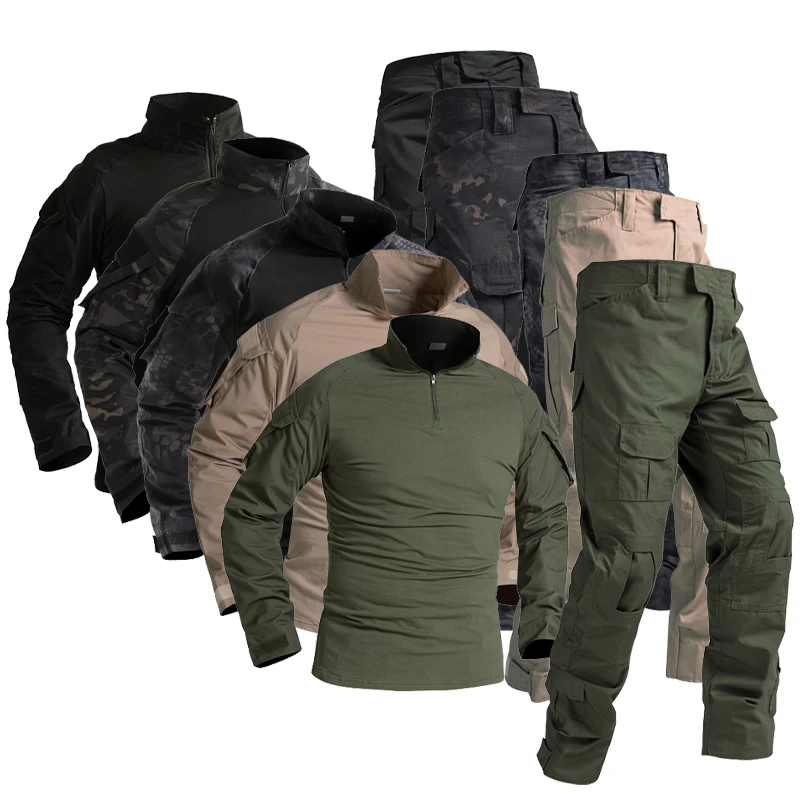 Factory Goods Direct Sale Tactical Frog Suit Outdoor Python CP Camouflage Suit Slim Fit Wear Resistant Training Suit jacket