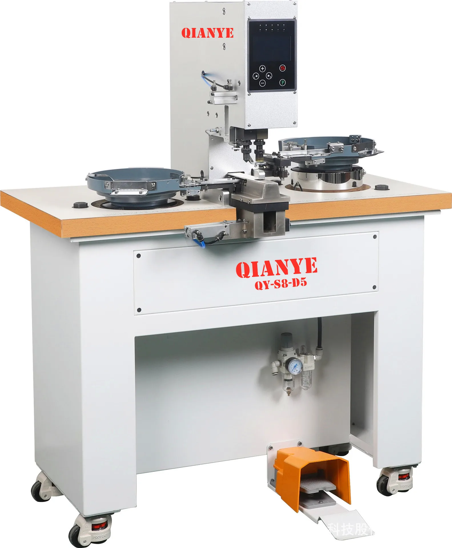 Qy-s8-d5 полный автоматический Компьютеризированный натоптыши на пуговицах большие белые кнопки пряжки машина подходит для одежды кожа обувь палатки