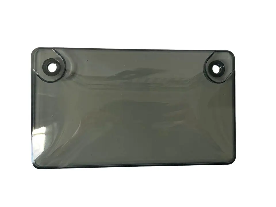 Logo Custom One Piece License Plate Holder Motor Tinted License Plate Protector Shields for Motorcycle