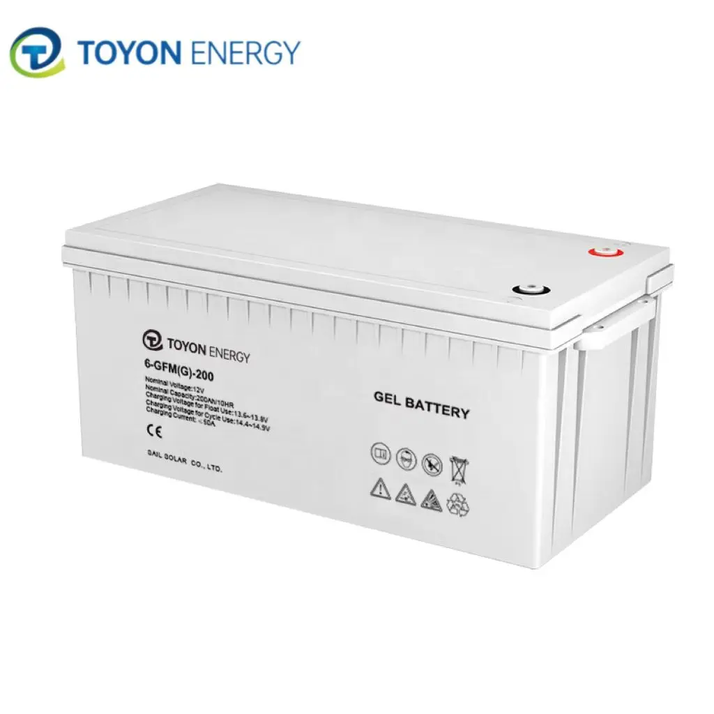Toyon Lead Acid Battery 12V 100Ah Rechargeable Deep Cycle Gel Batteries for Energy Storage System