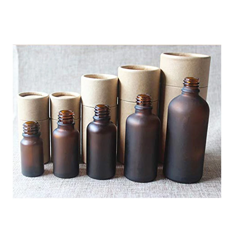 Custom protective packaging oil paper tube for dropper bottle box