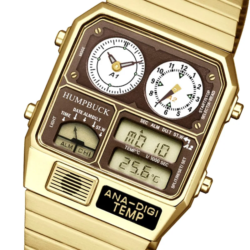 Цифровые часы HUMPBUCK Youngs водонепроницаемые спортивные фитнес оптовая продажа мужские наручные Роскошные автоматические часы светодиодные