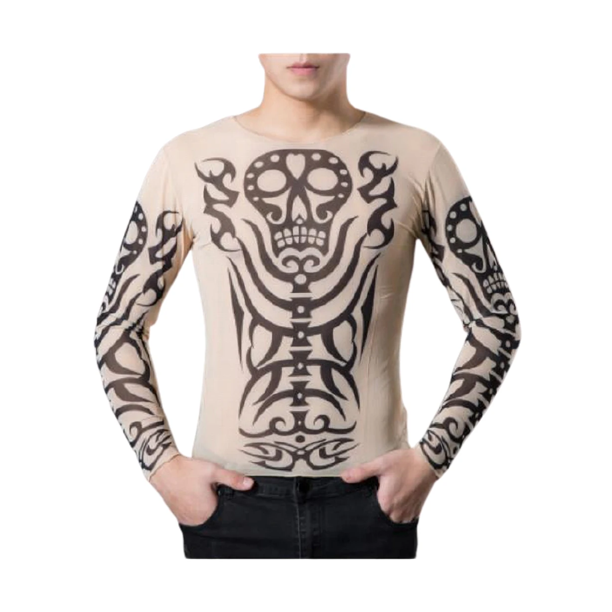 Long sleeve tattoo T-shirt