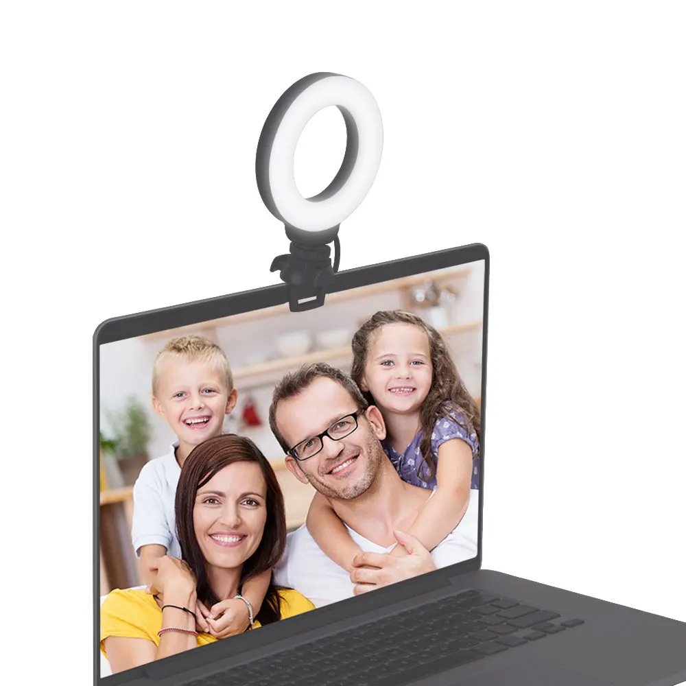 Wholesale Factory Price Selfie Fill Light For TikTok YouTube Video 4 inch LED Ring Light With Tripod Stand