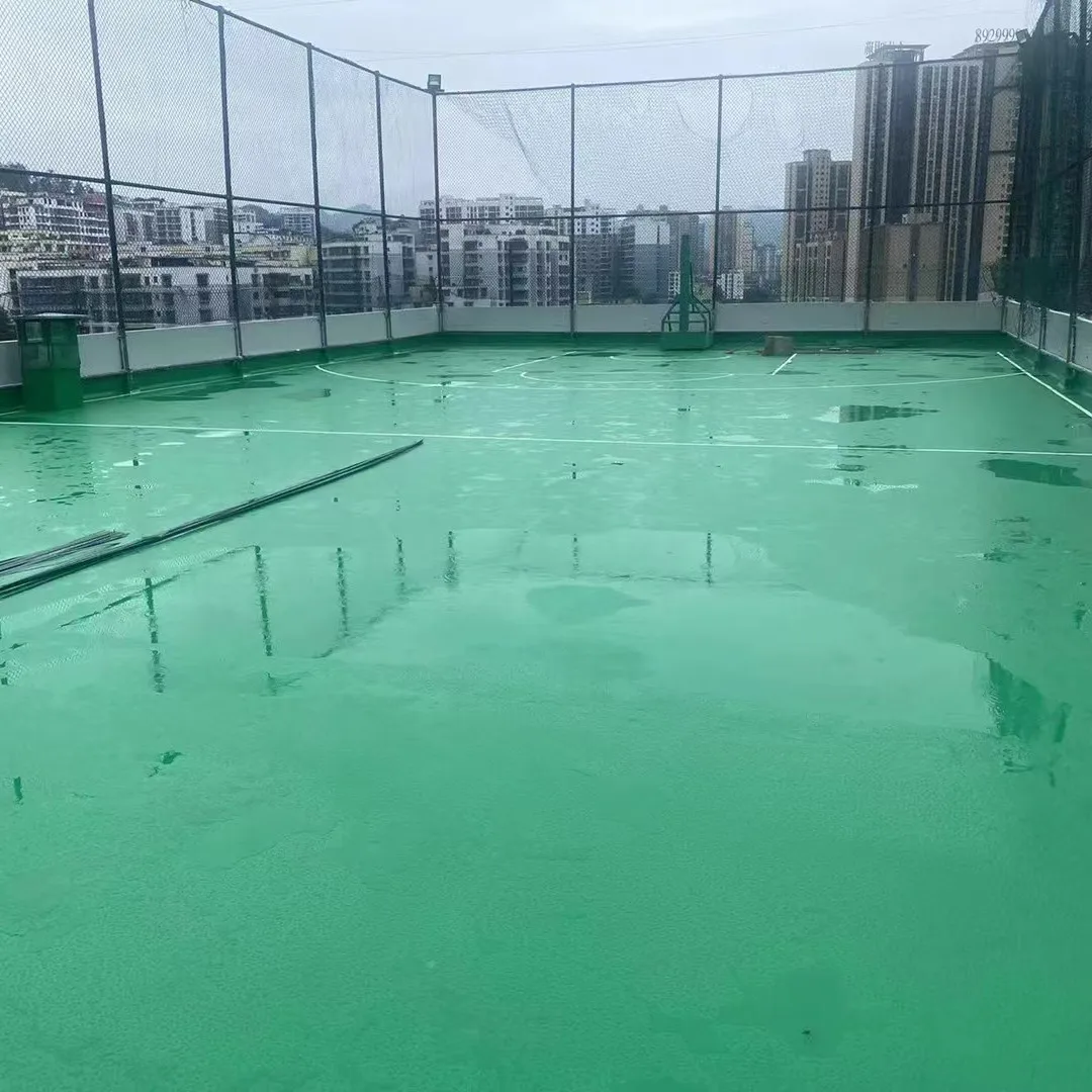 Eco-friendly Two Component Polyurea Waterproof Coating For Basketball Court