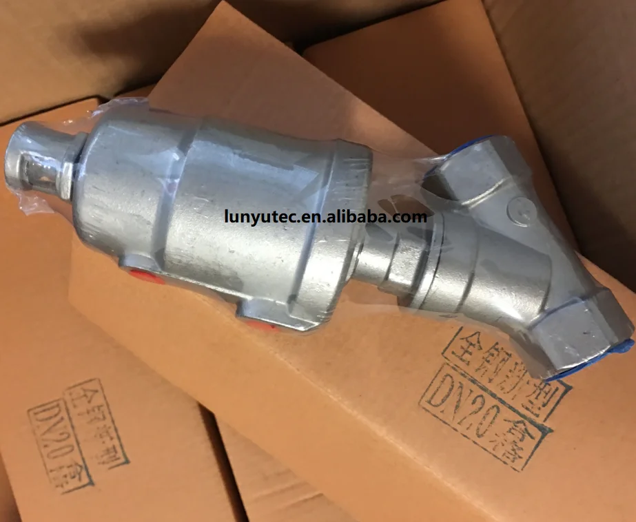 Stainless Steel Pneumatic Angle Globe Seat Valve