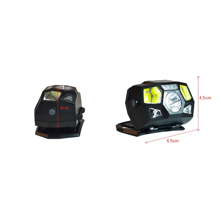 Adjustable 5-mode LED USB rechargeable waterproof infrared motion sensor headlamp