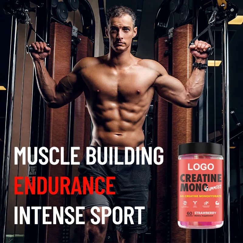2024 Hot Selling Gummy Candy Supplement Add Strength Smash Through Plateaus Creatine Monohydrate Gummies
