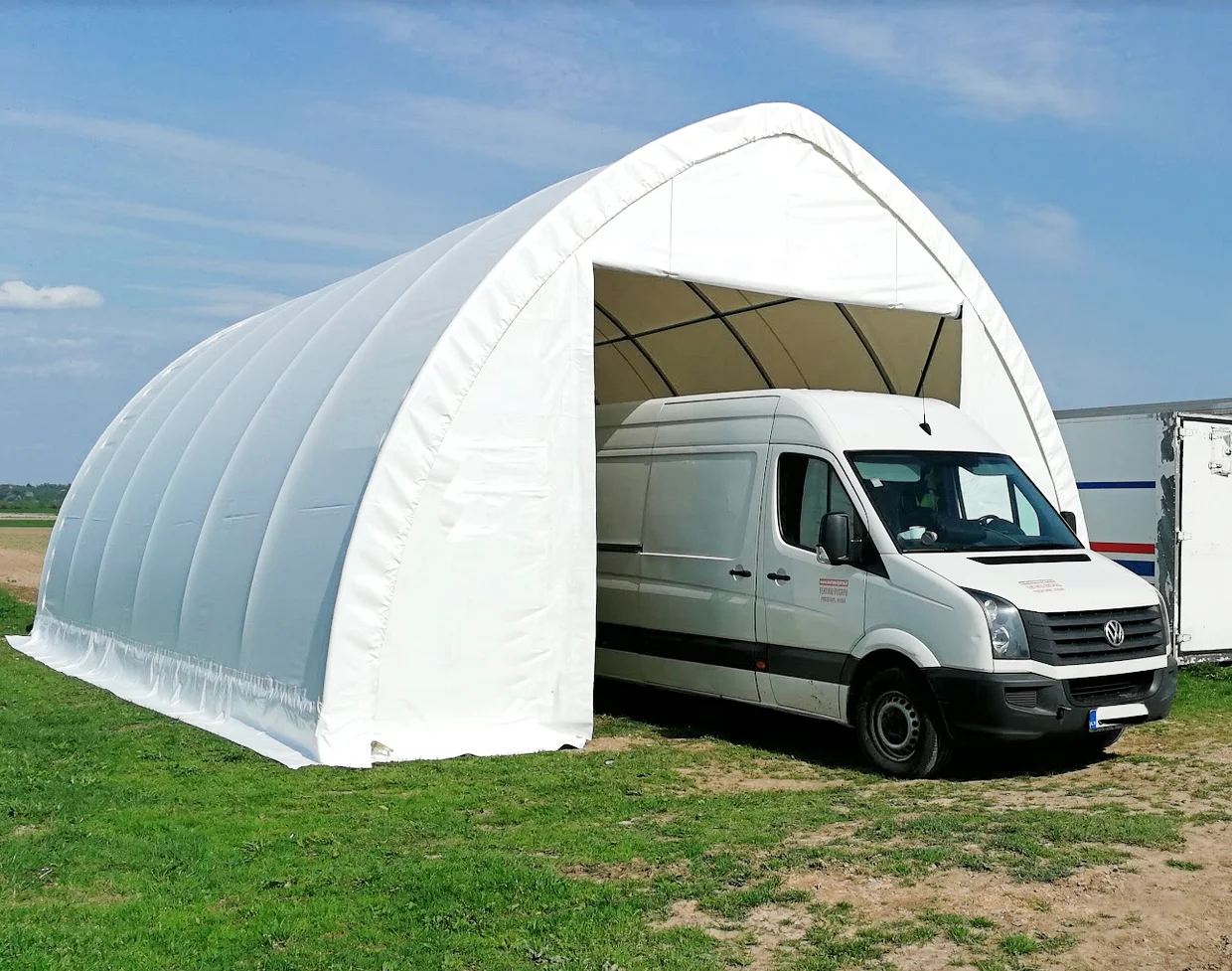 Peak Roof  Warehouse tent , Pitched Roof Car Shelter