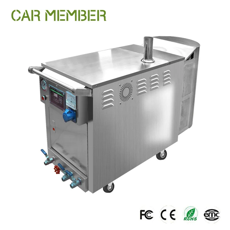 Powerful Waterless LPG Electrical Heating Double Guns Mobile Steam Car Wash Machine For Commercial Use Steamer Car Washer