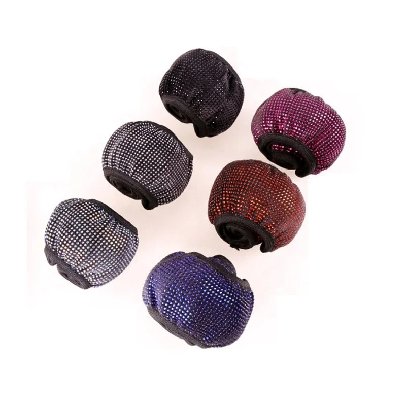 15 дюймов, эластичный, оптовая продажа, модный, с кристаллами, блестящий автомобиль, внедорожник, дышащий, противоскользящий защитный чехол на руль