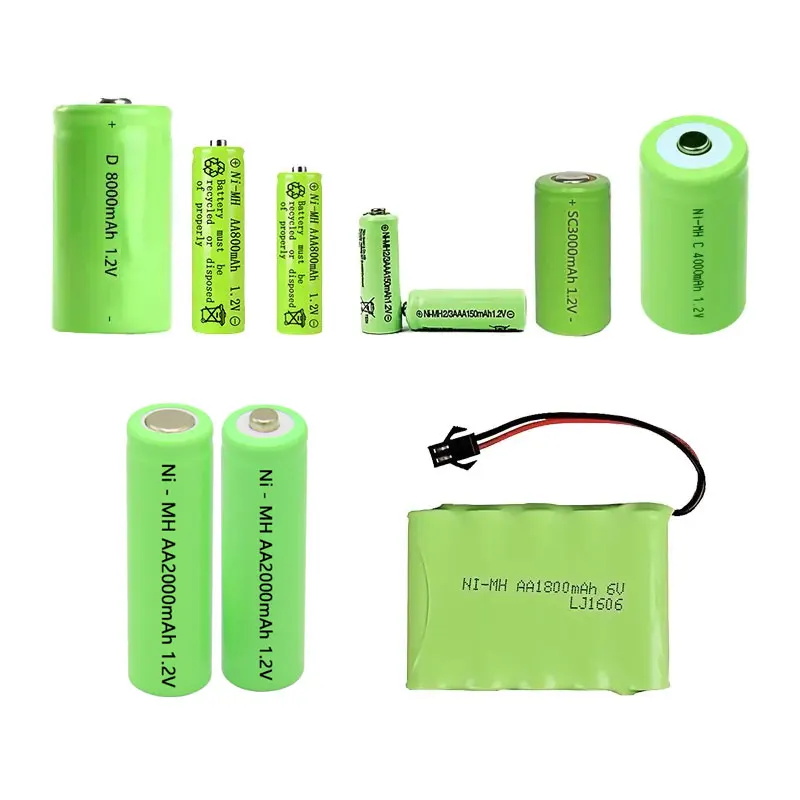 Заводская цена перезаряжаемые аккумуляторы AA1.5v Ni-MH 1 2 v Aa электрические 1000mah 1800mah