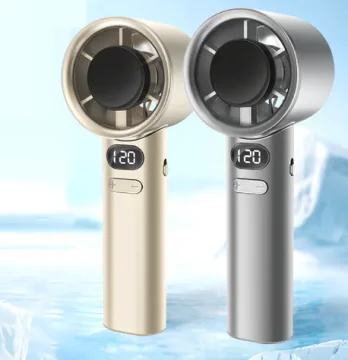 Handheld Portable Electric Fan High Speed Rechargeable Air Circular Hand Fan USB Rechargeable