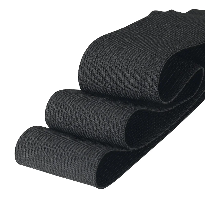 Factory Direct Sales sewing Elasticity Elastic Band Strap Webbing Knitted Custom 1 inch elastic Tape For clothing