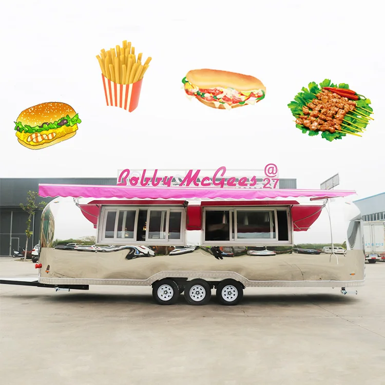 High Quality food trailer camper trailer tent events truck mobile food trailer with kitchen
