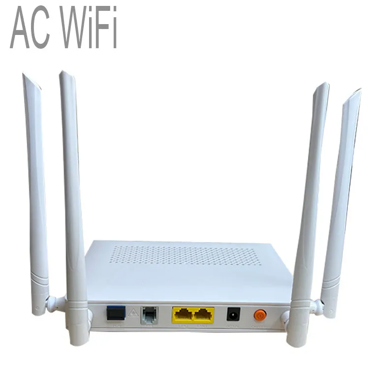 GPON ONU 5Ghz HFR-2G1P1W-DB 2GE+1Pots+AC Wifi FTTH Modem Dual Band Fiber Optical Router XPON ONU APC AC GPON ONT ONU