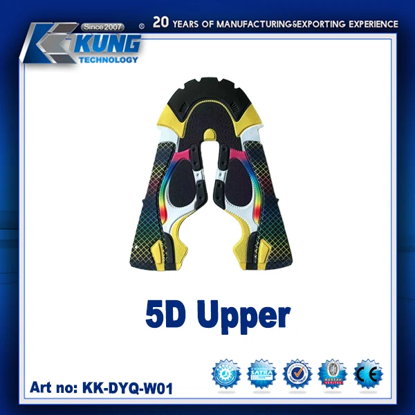 Running Sport Shoe Made China Colors Elastic Lace up Shoe Upper Knitting Polyester Vamp Soft Fashion 3d 4d 5d Upper