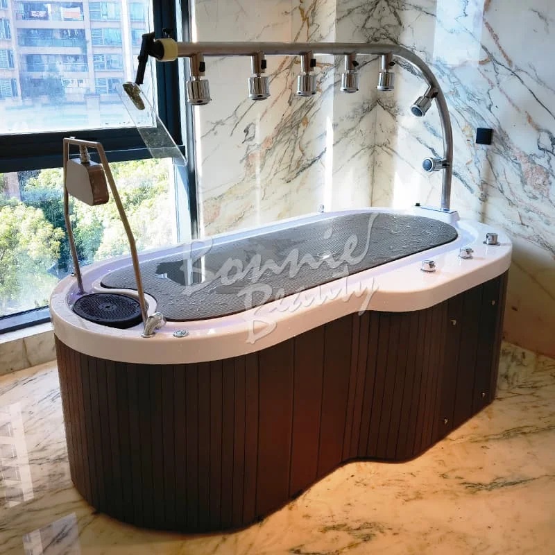BonnieBeauty Water Flow Massage Bed Water Jet Massage Spa Bed Used Acrylic Vicky Shower Hydrotherapy for Massage Spa Center